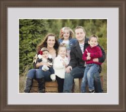 Framed Winter Family